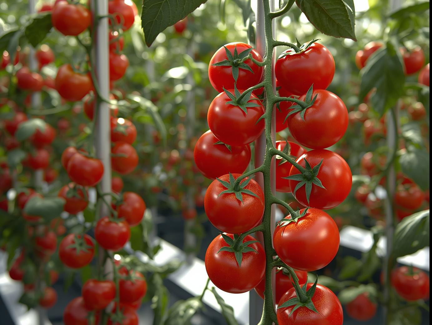 Fresh organic hydroponic vegetables ready for harvest at SoilFreeFarms